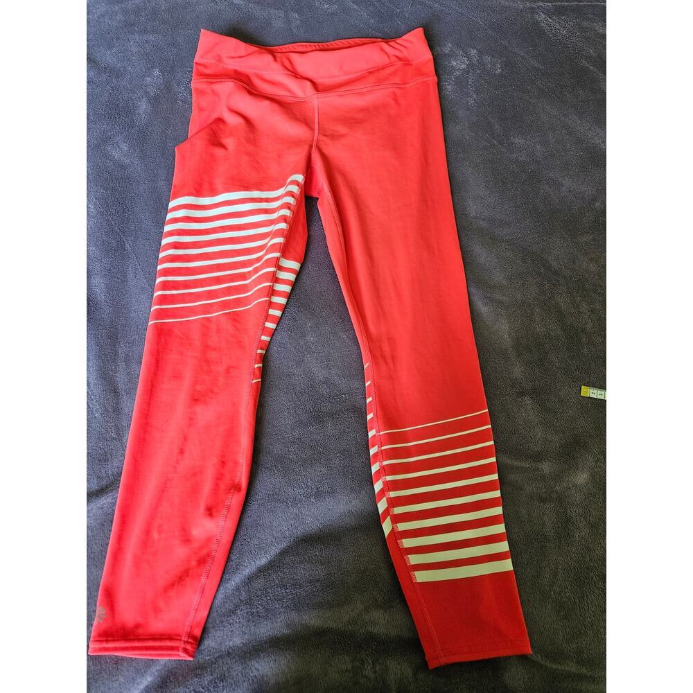 Athleta Red and White Track Pants